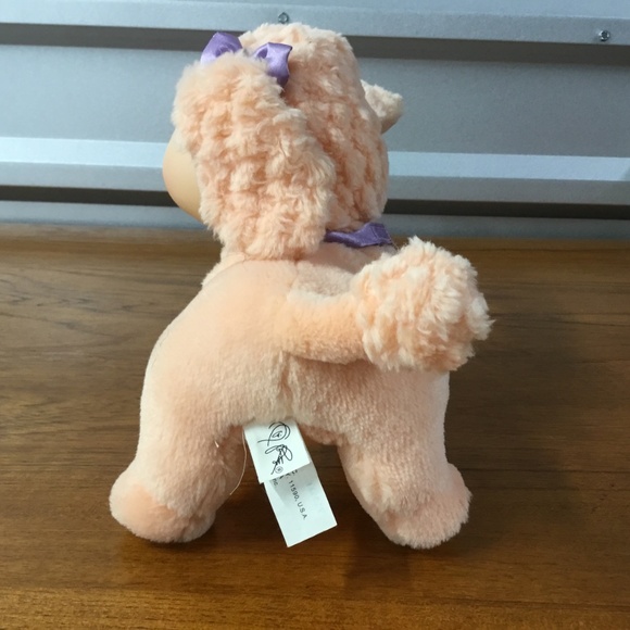 Mattel Cabbage Patch Kids Adopt N Luv Pets Peach Puppy Dog Plush - Picture 5 of 8